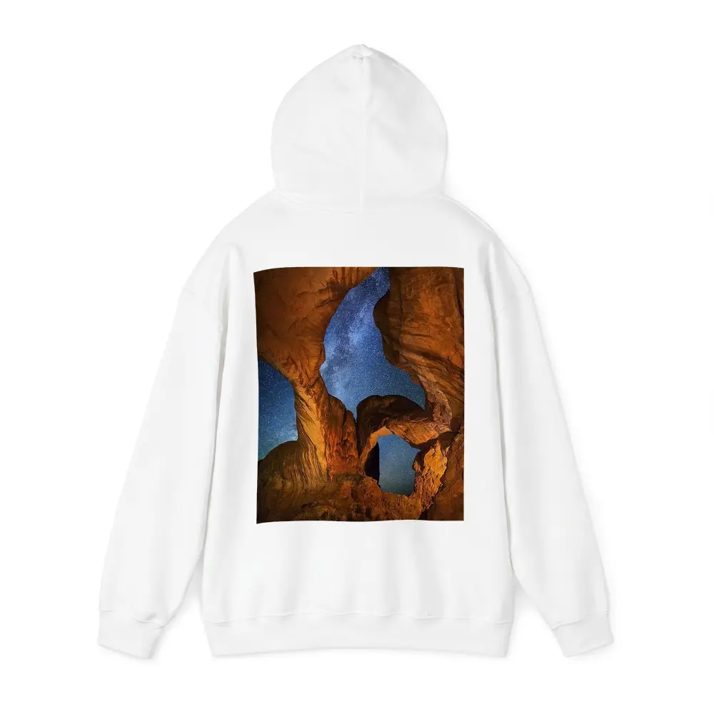 Double Arch Rock Milky Way Night Sky – Hoodies