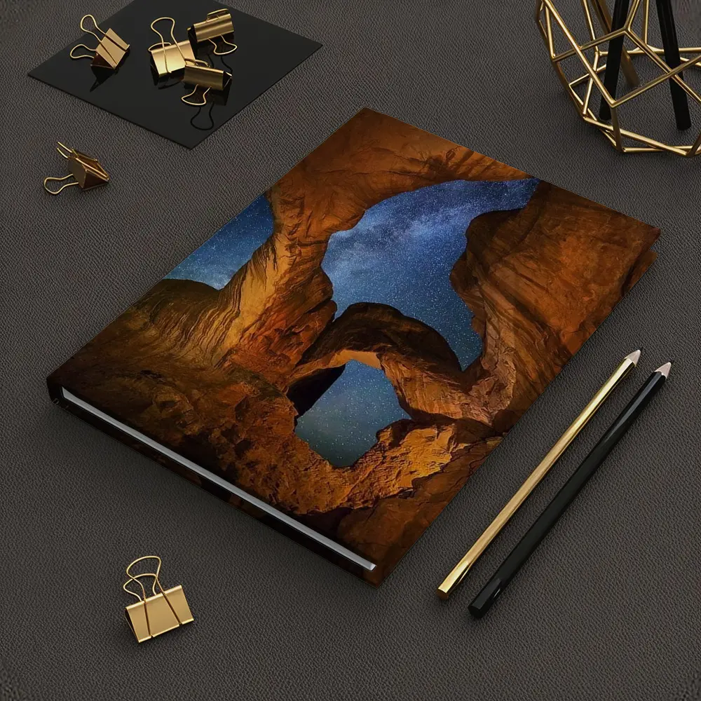 Double Arch Rock Milky Way Night Sky – Notebooks