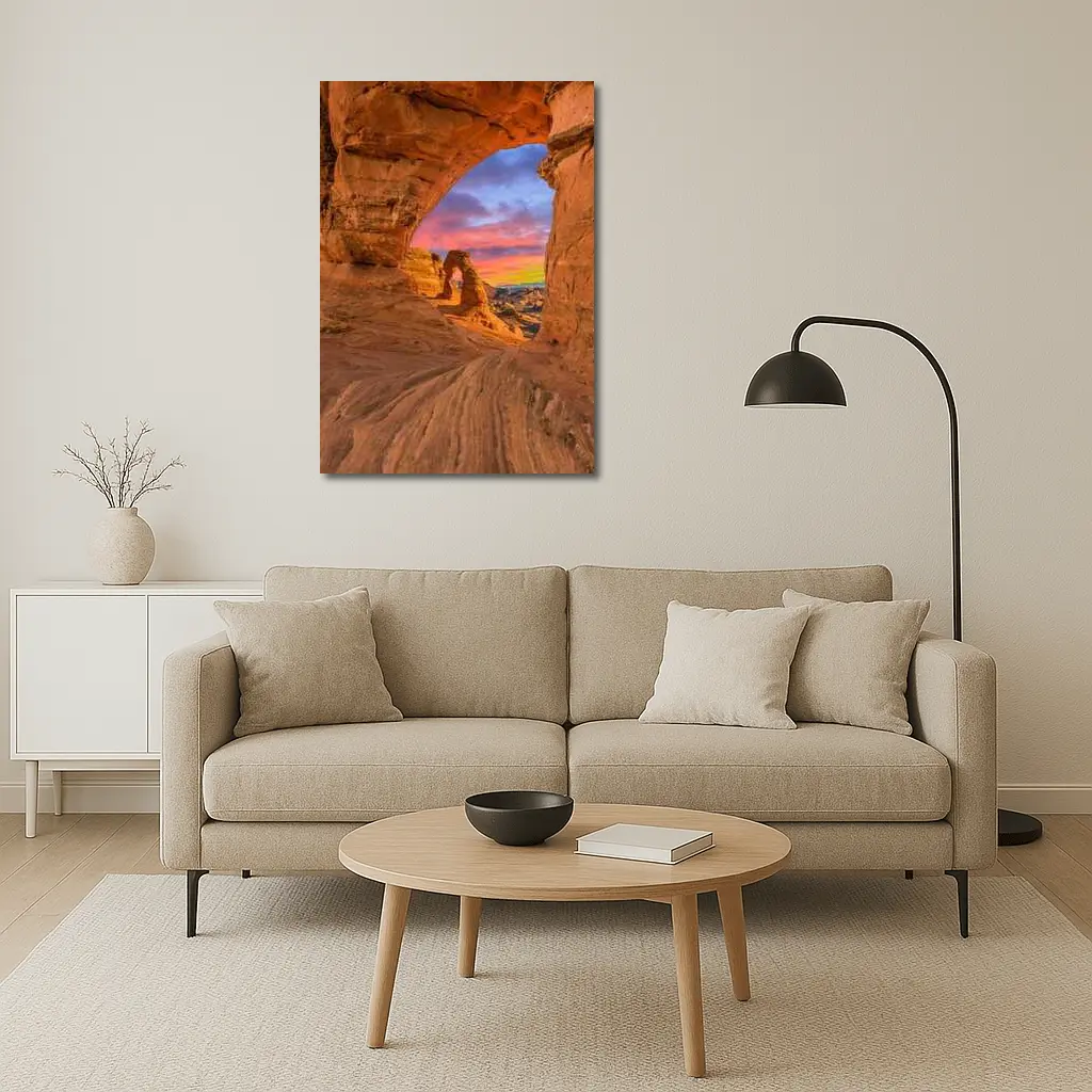 Delicate Arch Arches National Park Sunset View – Wall Art