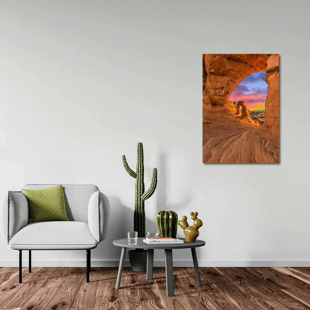 Delicate Arch Arches National Park Sunset View – Wall Art