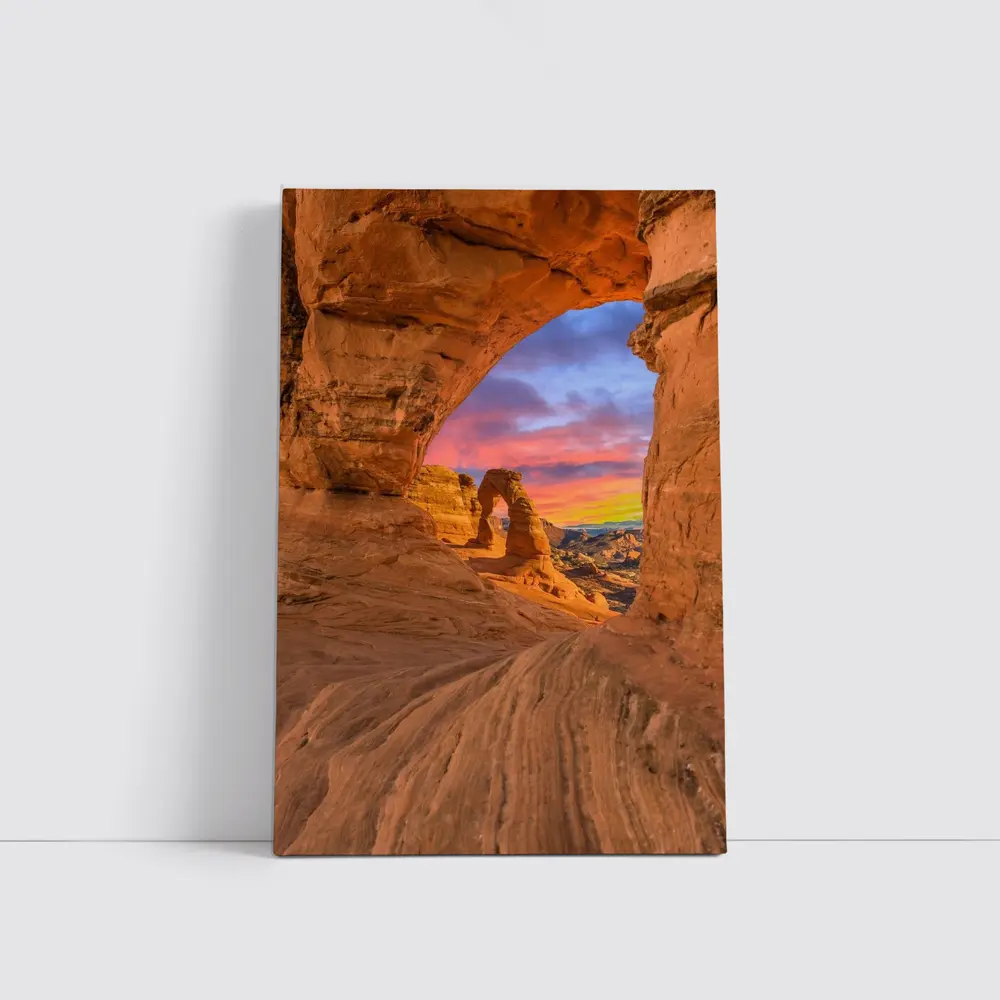 Delicate Arch Arches National Park Sunset View – Wall Art