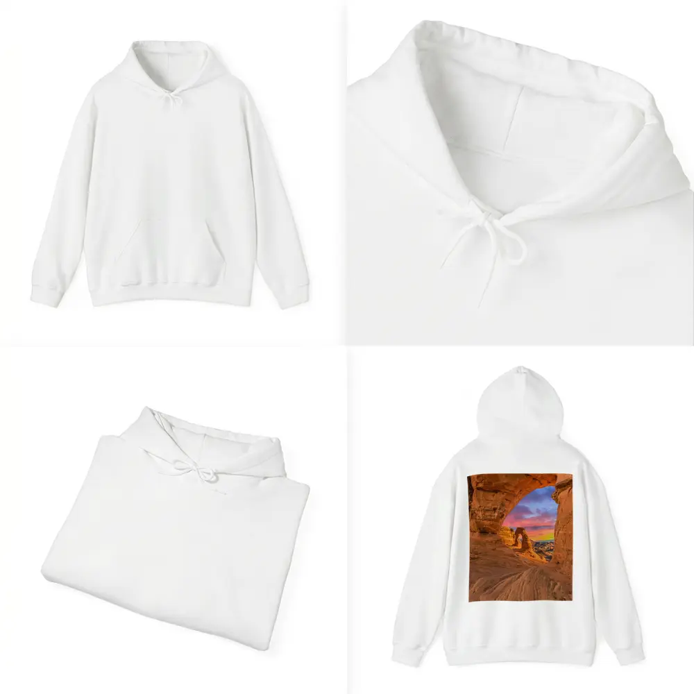 Delicate Arch Arches National Park Sunset View – Hoodies