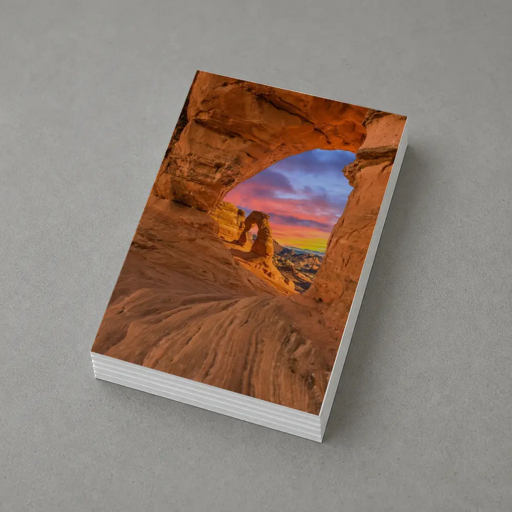 Delicate Arch Arches National Park Sunset View – Postcards