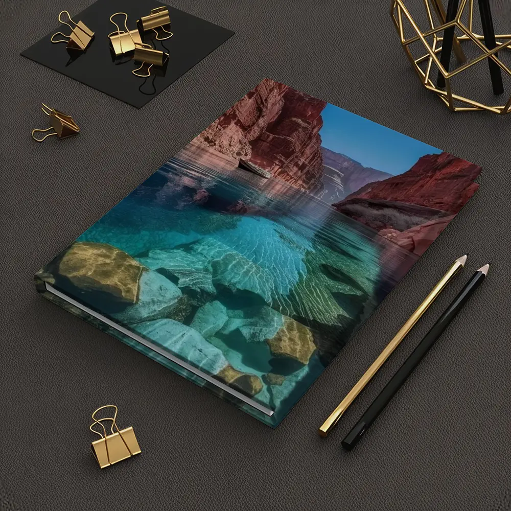Red Canyon Clear River Turquoise Water – Notebooks