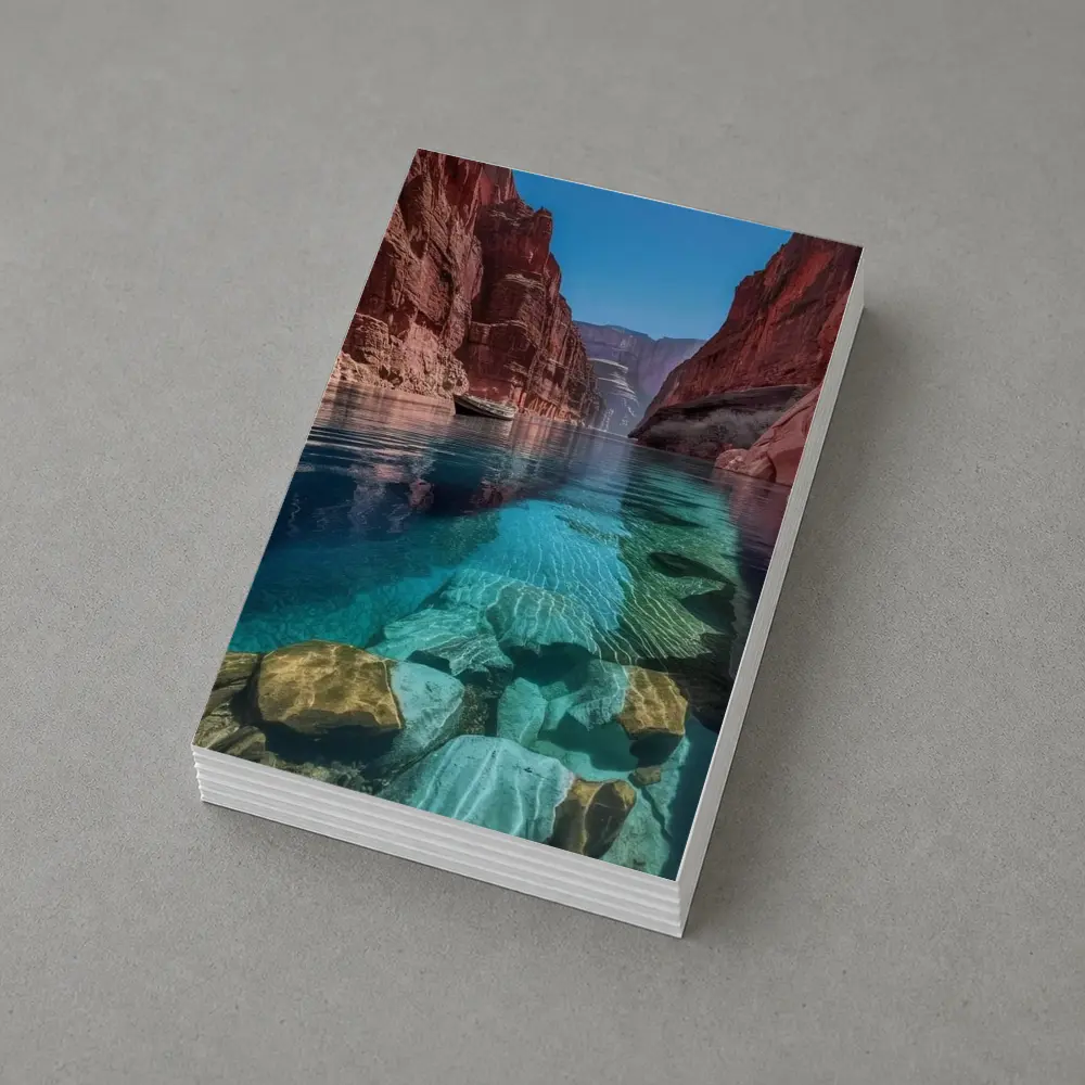 Red Canyon Clear River Turquoise Water – Postcards