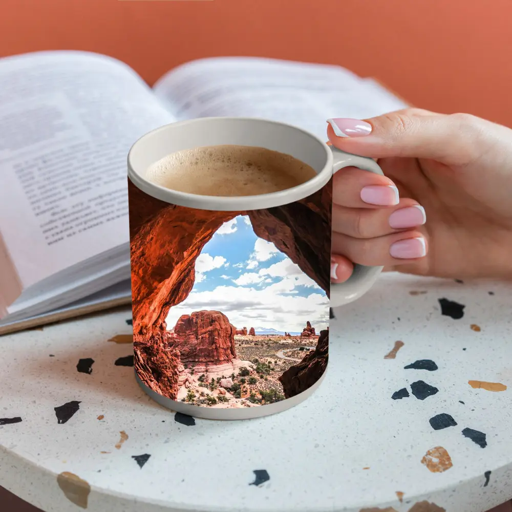 Arches National Park Red Rock Canyon View – Mugs