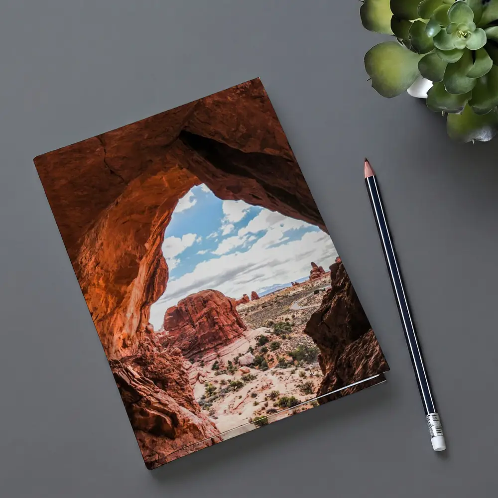 Arches National Park Red Rock Canyon View – Notebooks