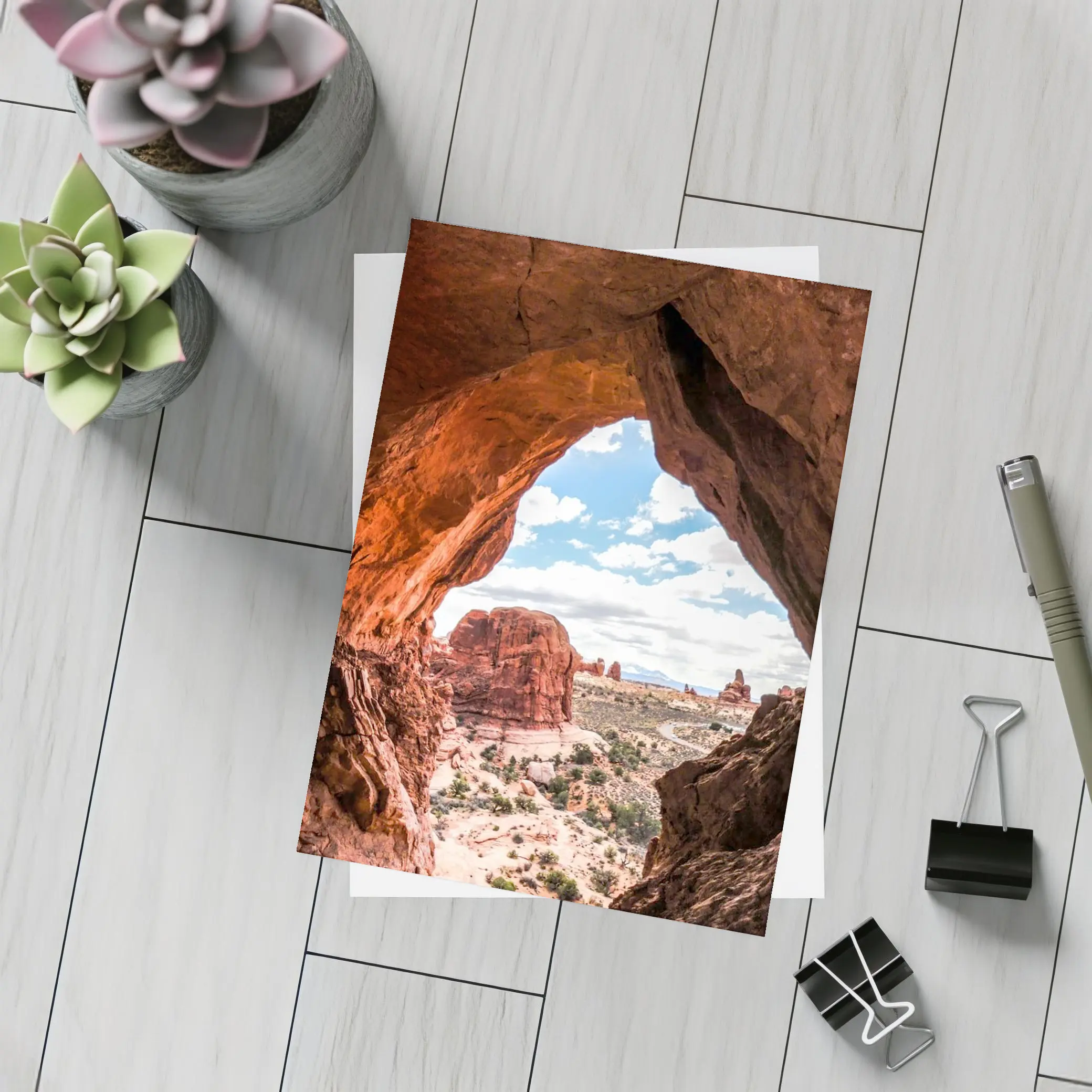 Arches National Park Red Rock Canyon View – Postcards