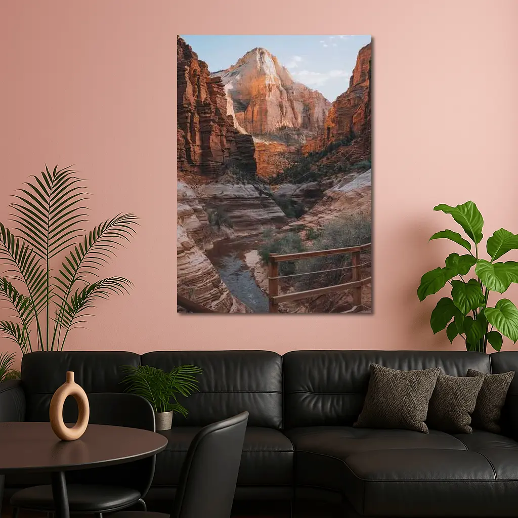 Zion National Park Canyon River View – Wall Art
