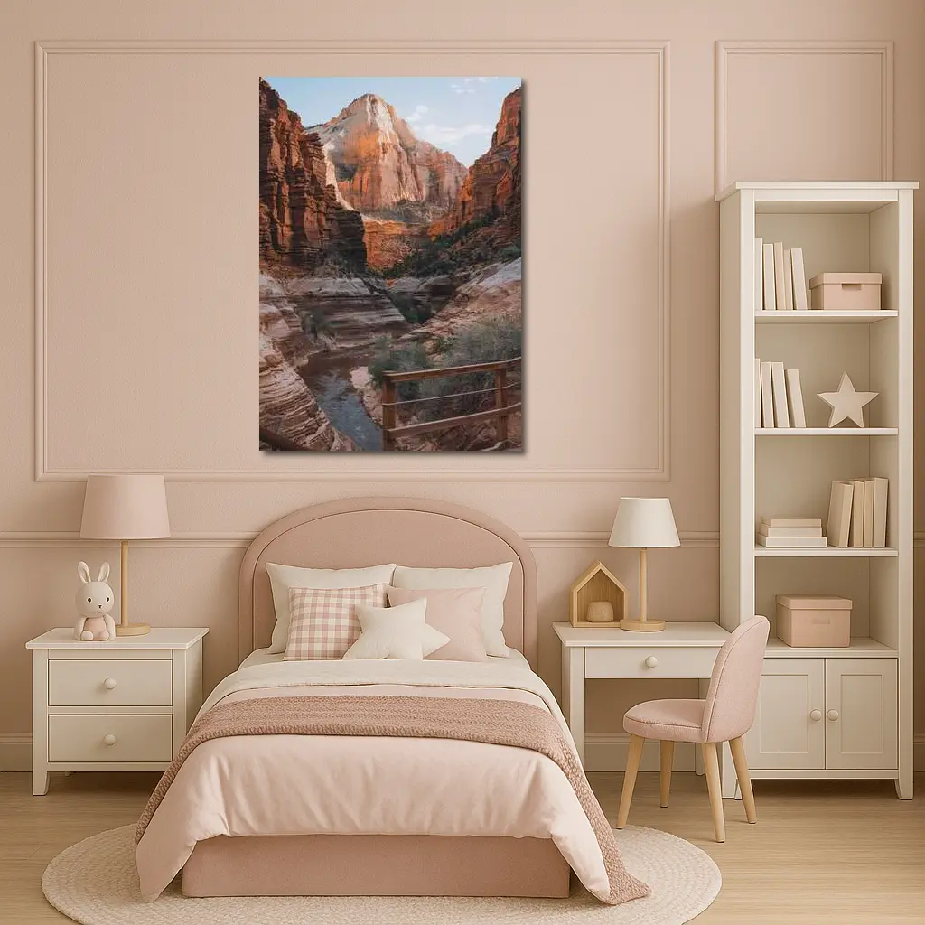 Zion National Park Canyon River View – Wall Art