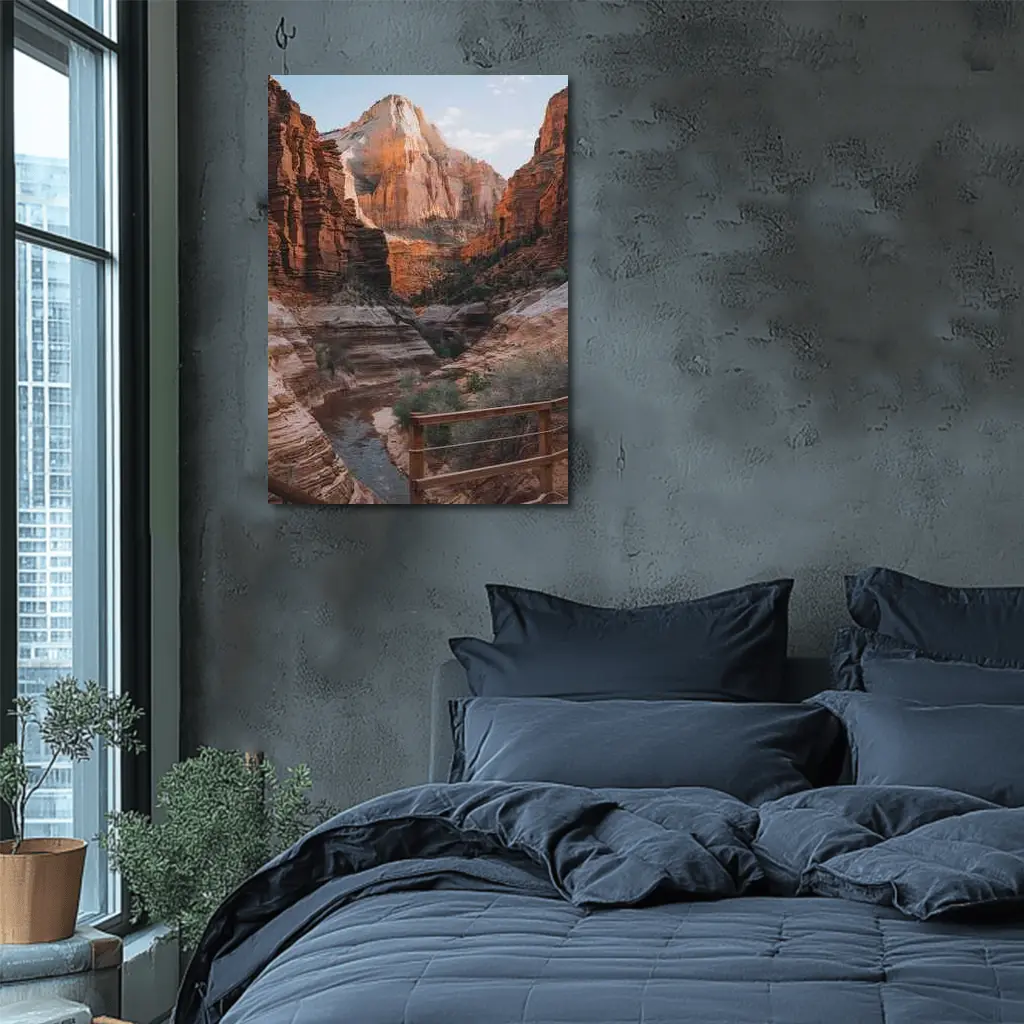 Zion National Park Canyon River View – Wall Art