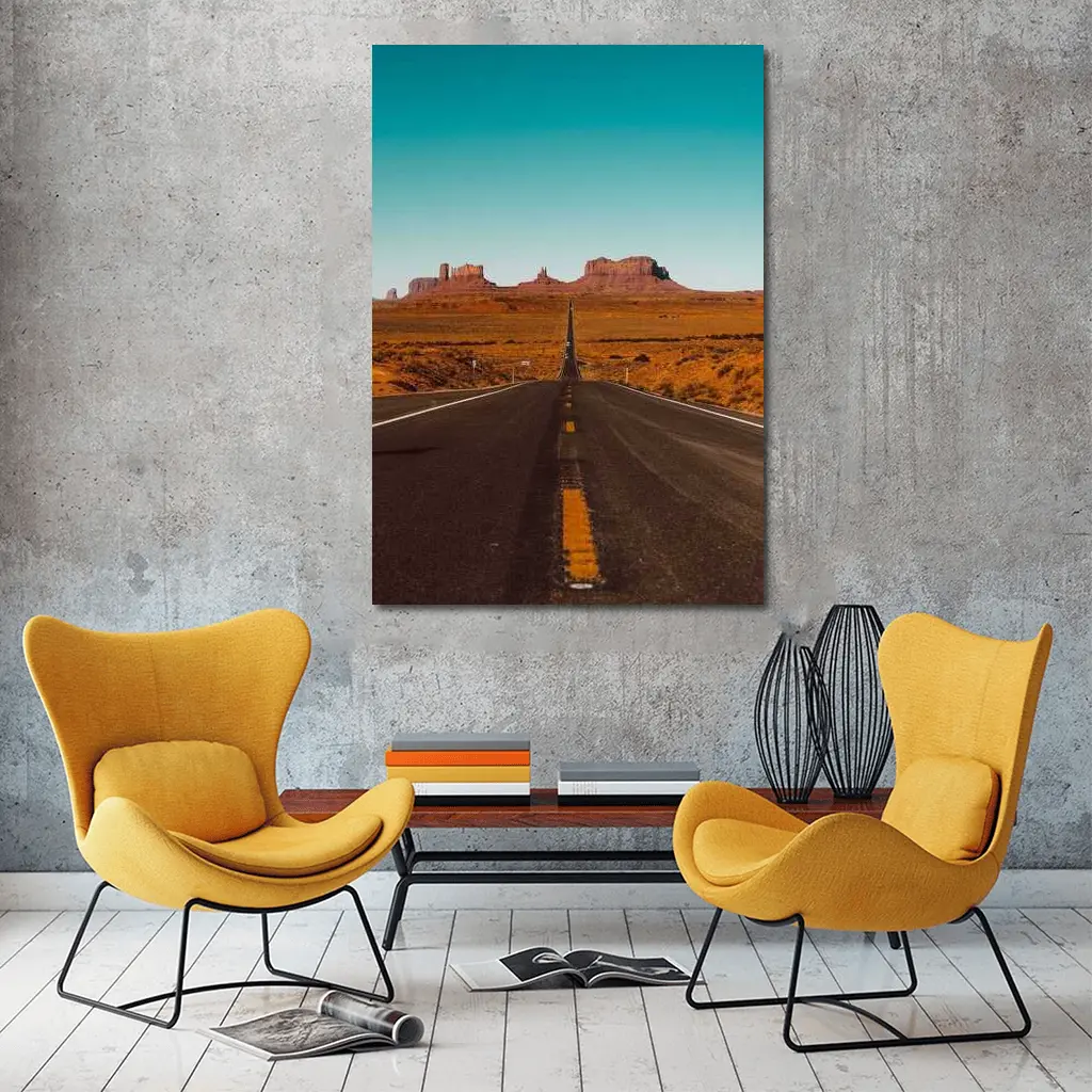 Monument Valley Desert Road Southwest Landscape – Wall Art