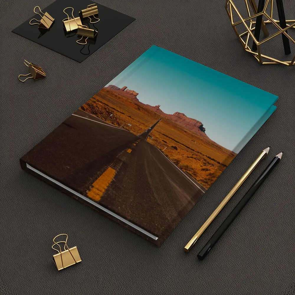 Monument Valley Desert Road Southwest Landscape – Notebooks
