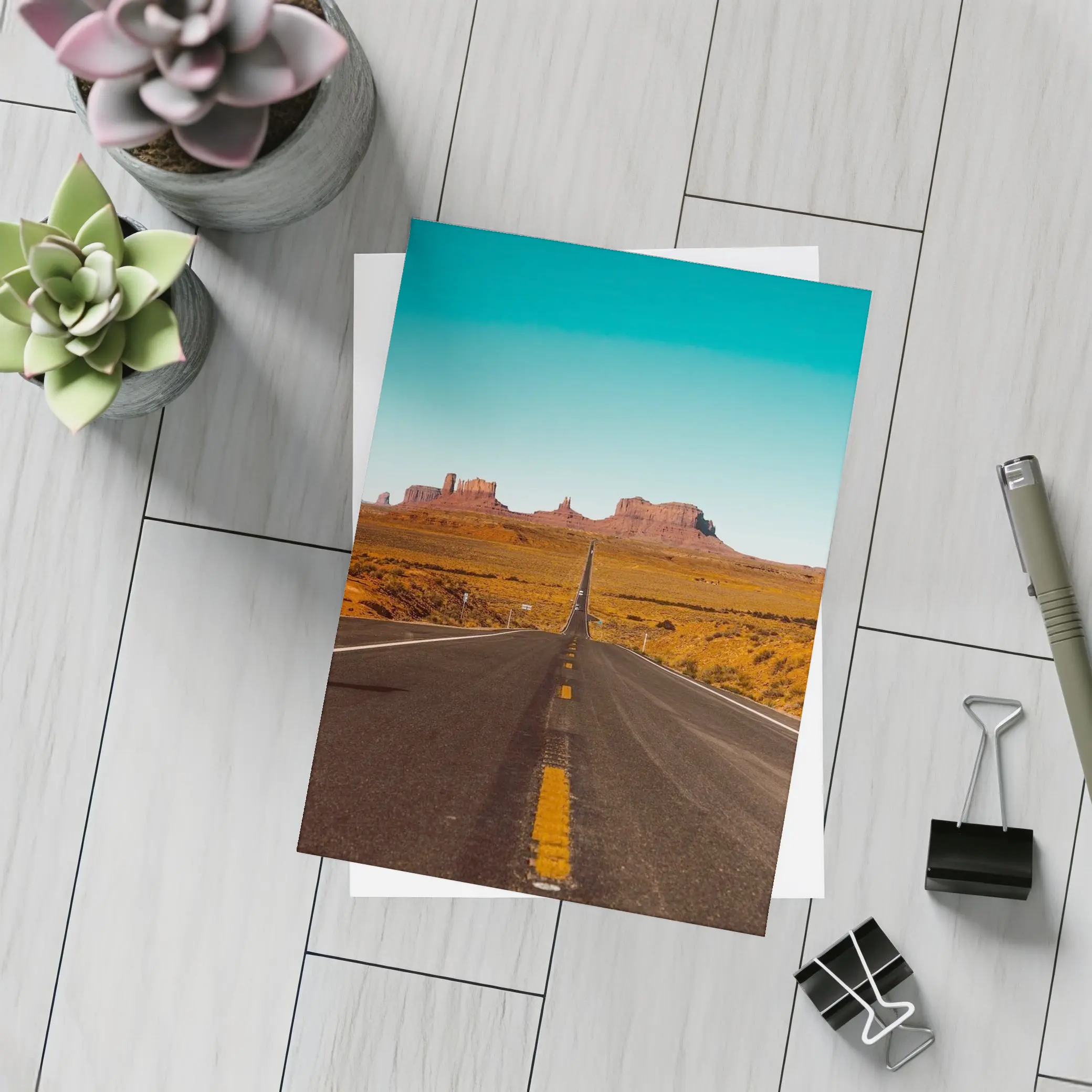 Monument Valley Desert Road Southwest Landscape – Postcards