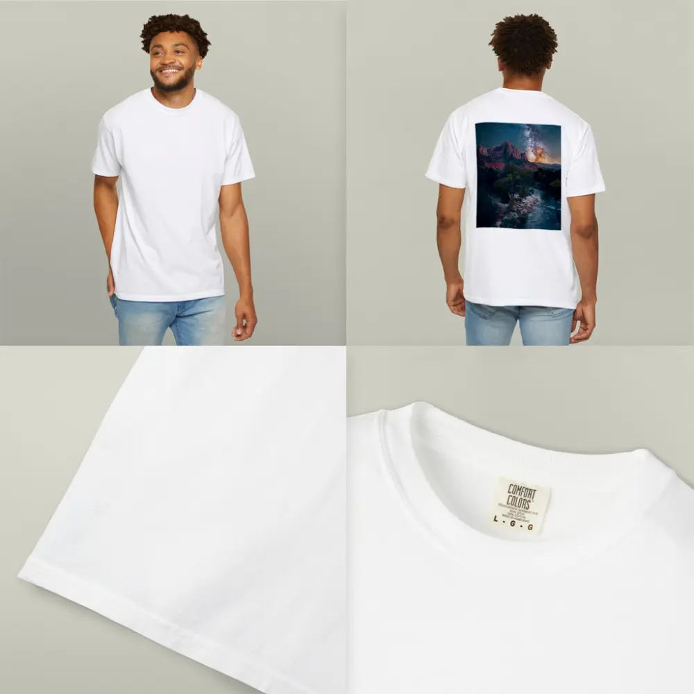 Zion Canyon Milky Way Starry Night Sky – T-Shirts