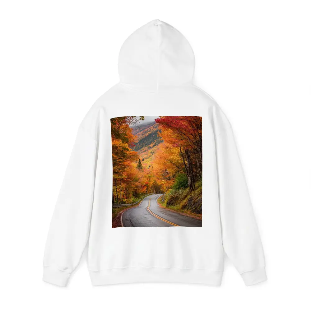 Winding Autumn Road Through Colorful Forest – Hoodies