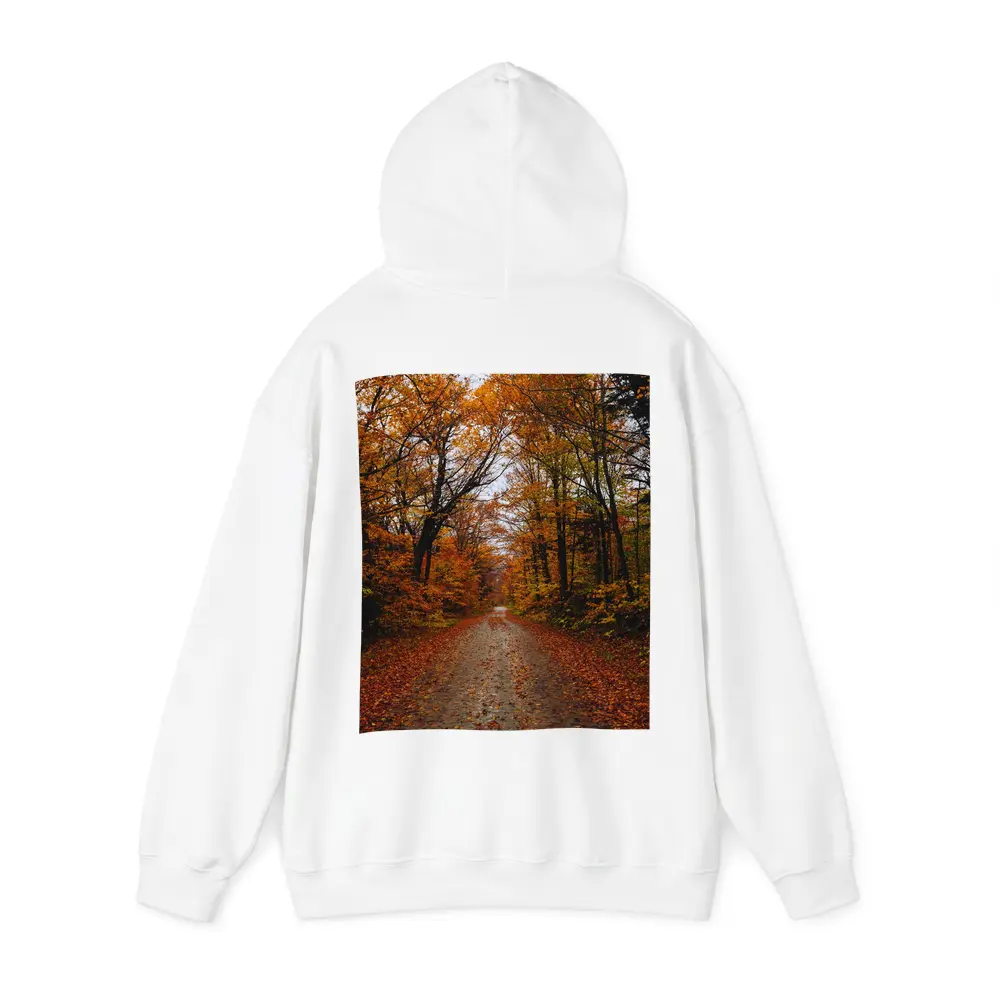 Autumn Forest Road Fallen Leaves Trees – Hoodies