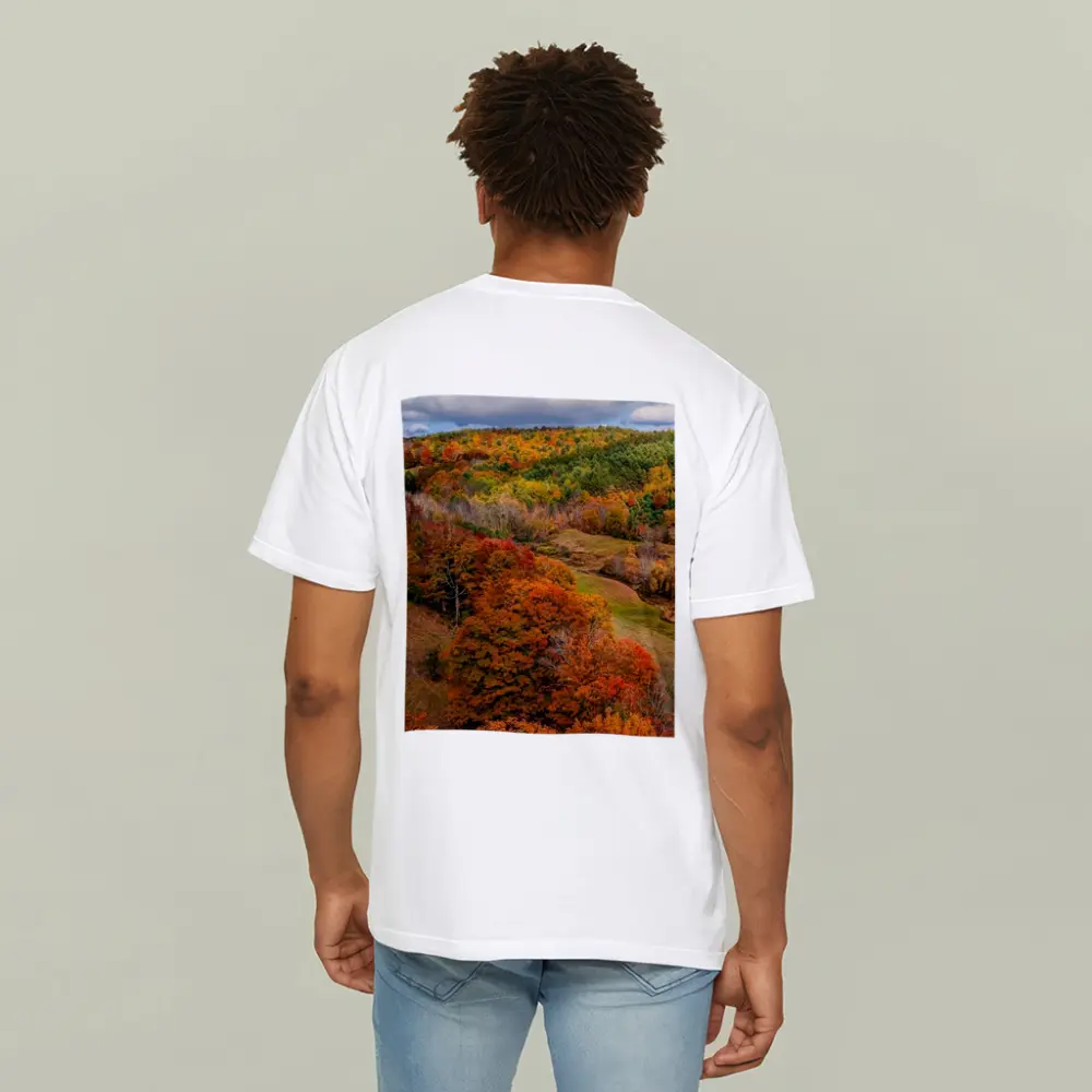 Autumn Forest Hills Rolling Green Valley – T-Shirts
