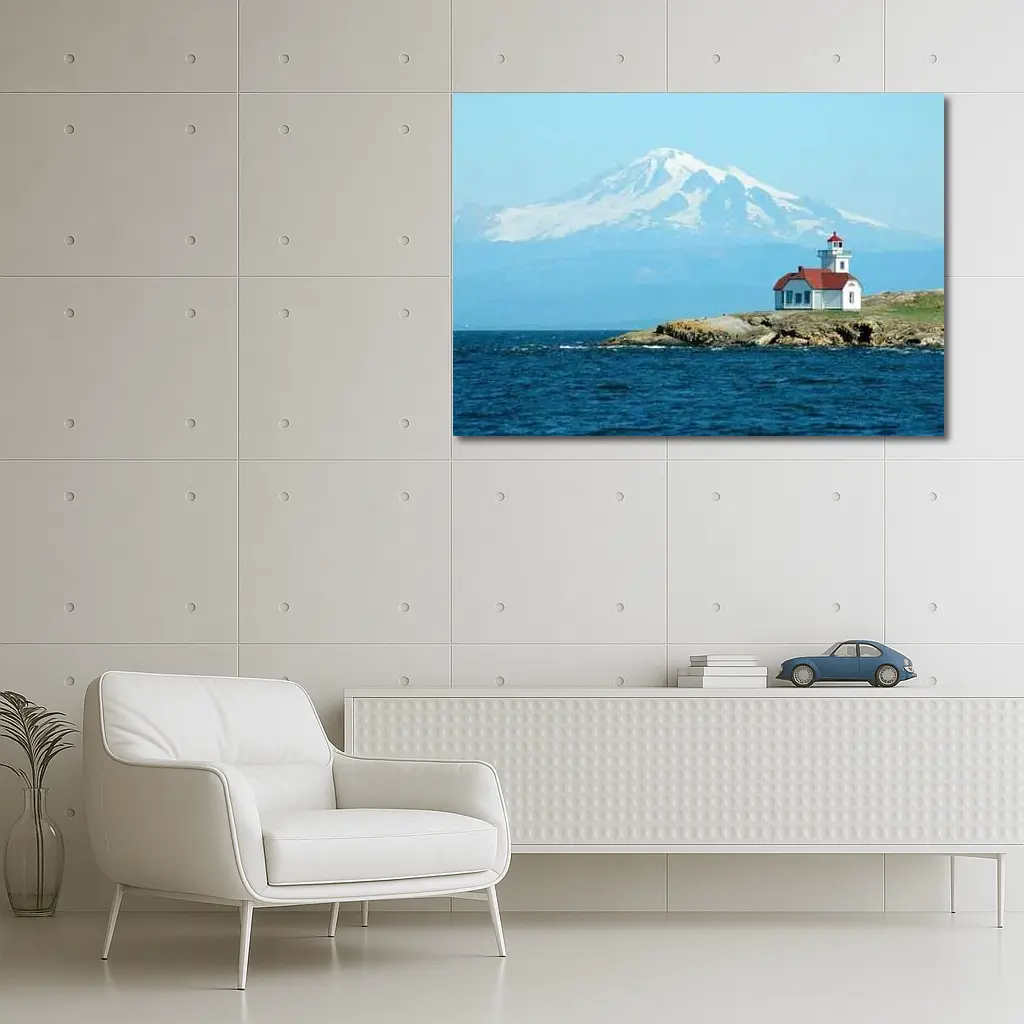 Patos Island Lighthouse Mount Baker Washington – Wall Art