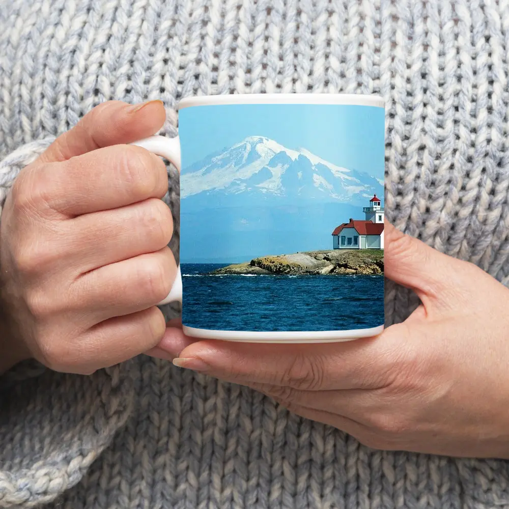 Patos Island Lighthouse Mount Baker Washington – Mugs
