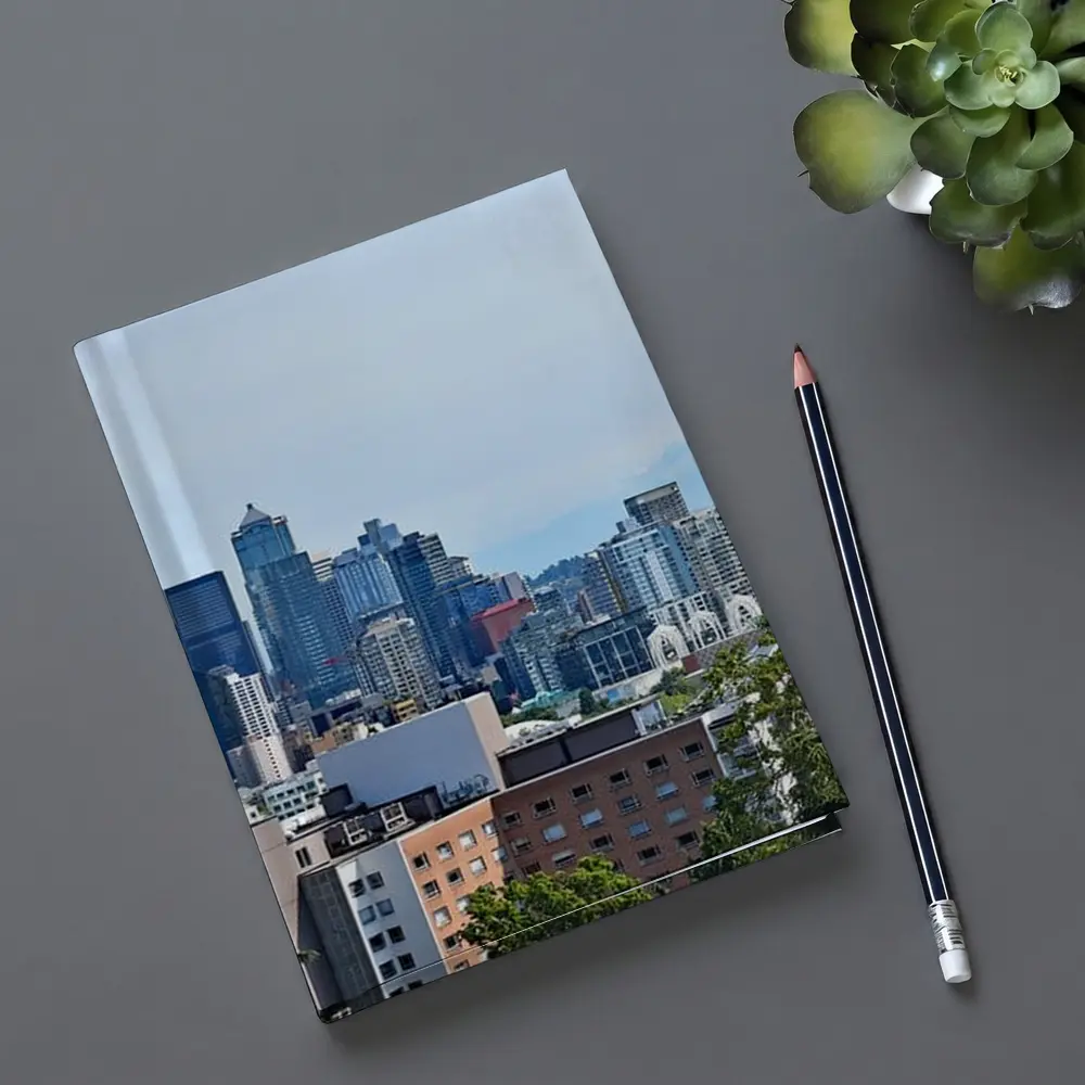 Seattle Space Needle Skyline Mount Rainier – Notebooks