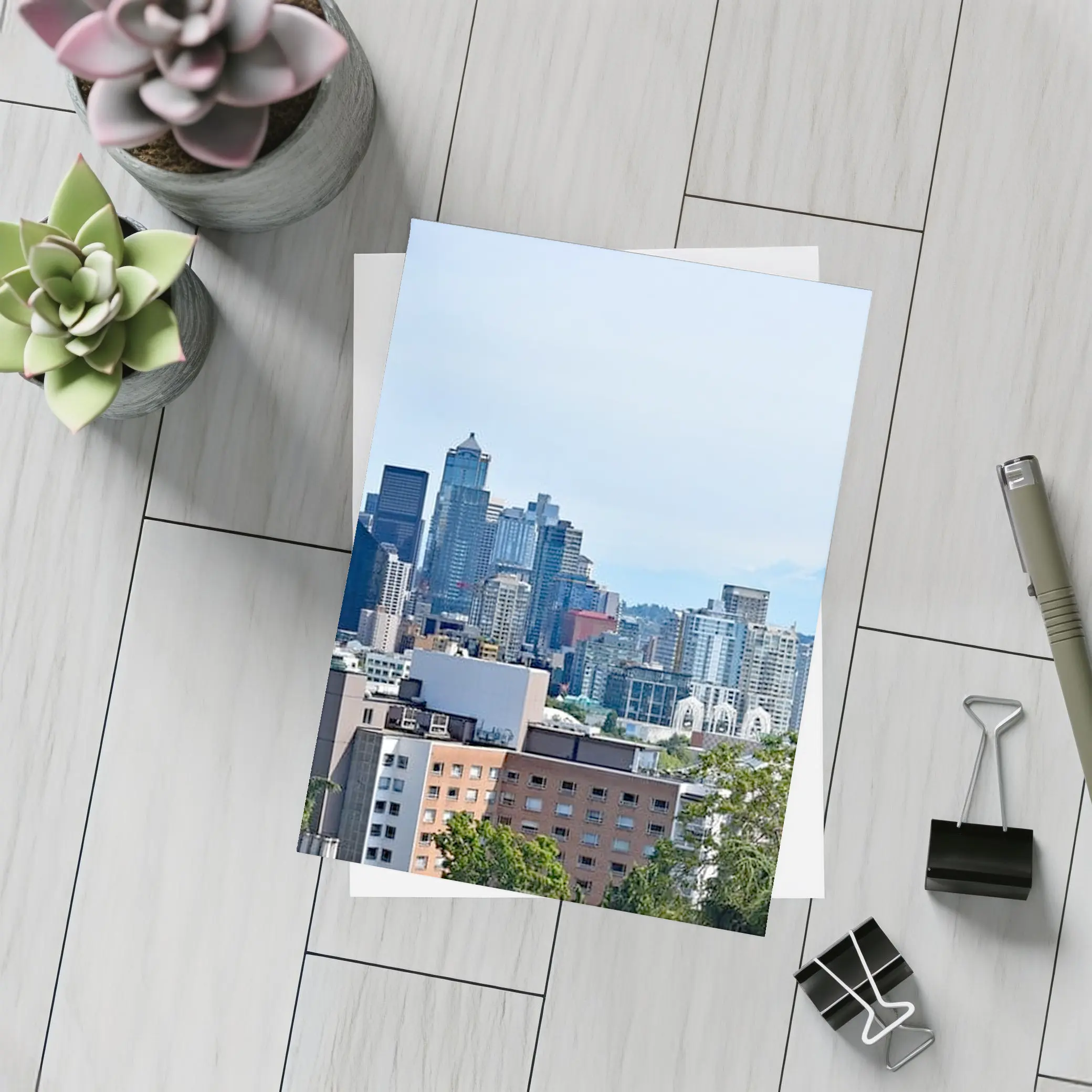 Seattle Space Needle Skyline Mount Rainier – Postcards