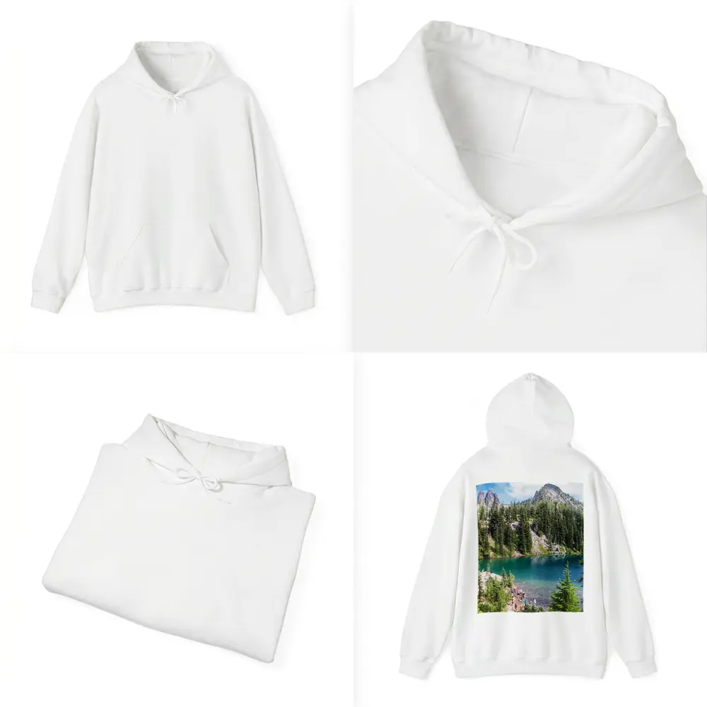 Alpine Lake Rocky Mountain Forest Hikers – Hoodies