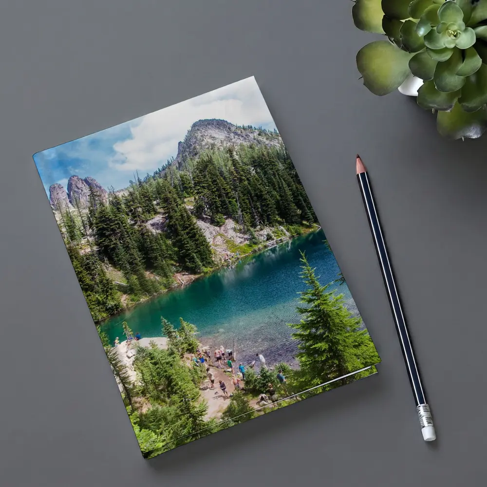 Alpine Lake Rocky Mountain Forest Hikers – Notebooks