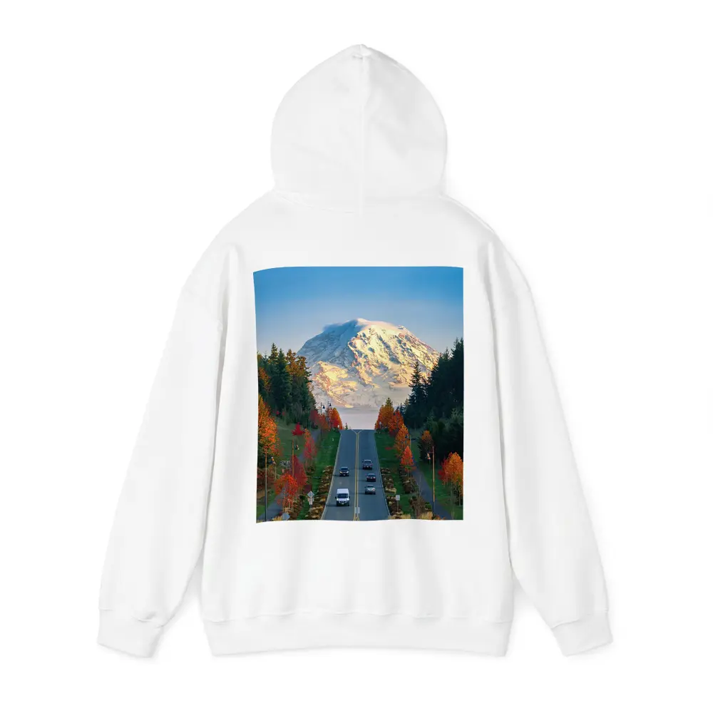 Mount Rainier Road Autumn Trees Washington – Hoodies
