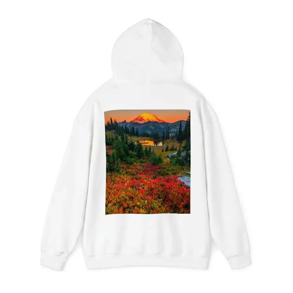 Mount Rainier Autumn Sunset Alpine Meadow – Hoodies