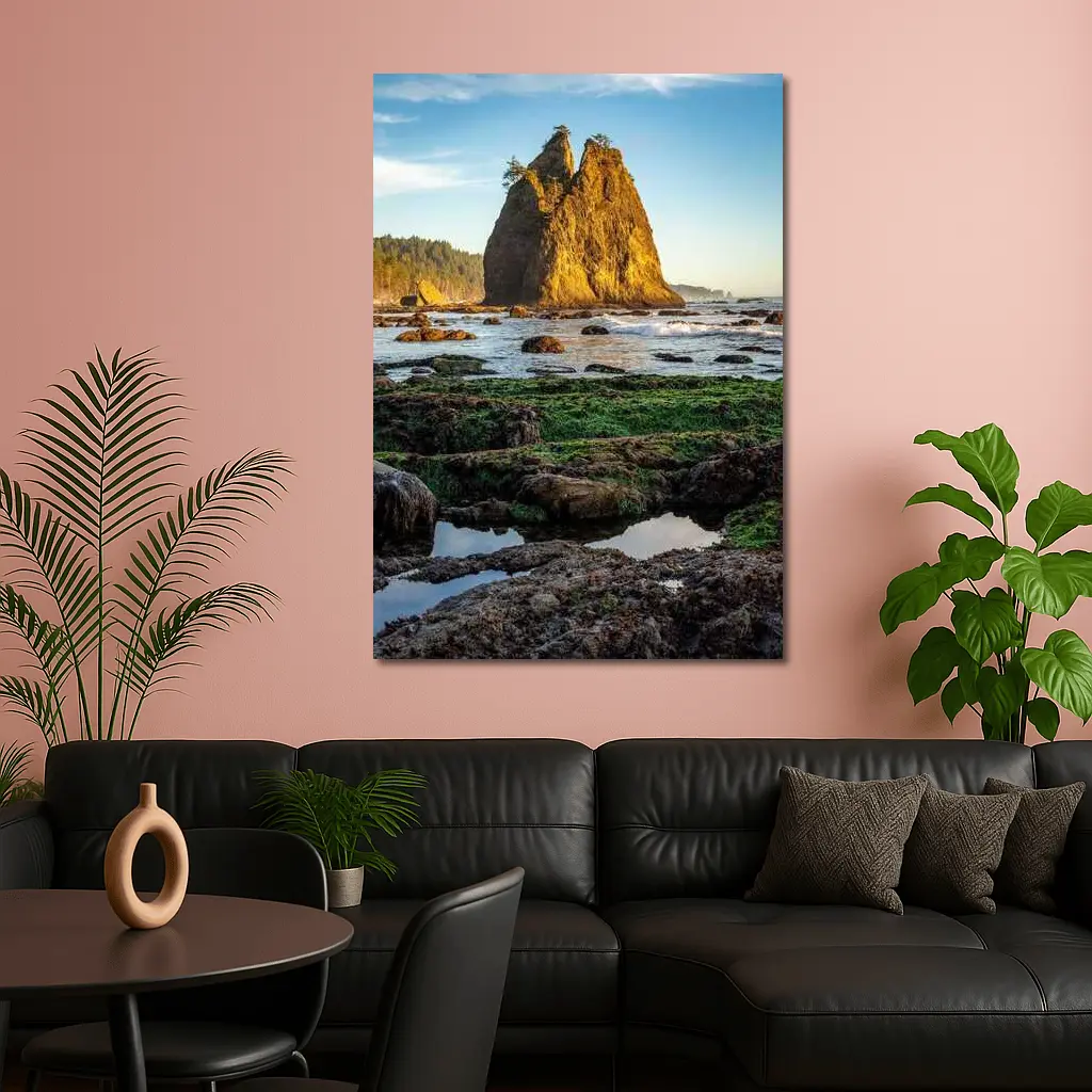 Sea Stack Rocky Coastal Beach Washington – Wall Art