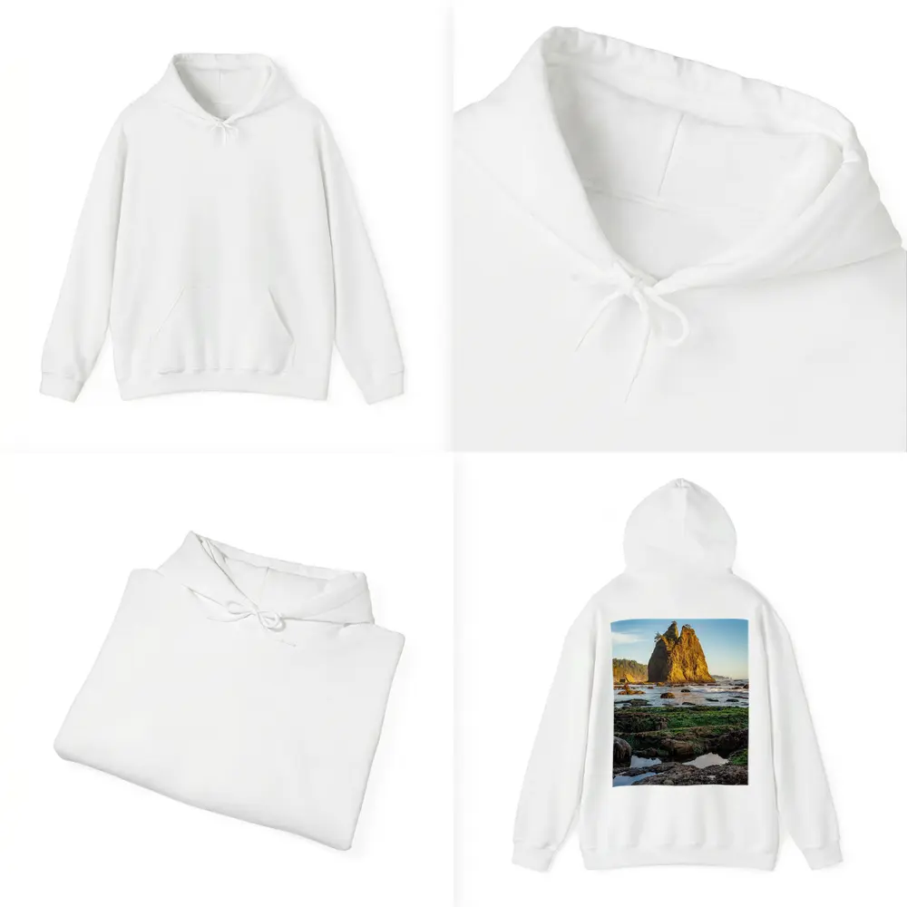 Sea Stack Rocky Coastal Beach Washington – Hoodies