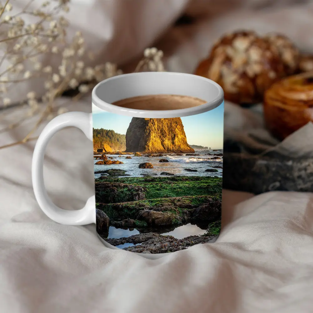 Sea Stack Rocky Coastal Beach Washington – Mugs
