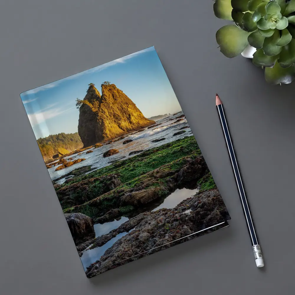 Sea Stack Rocky Coastal Beach Washington – Notebooks