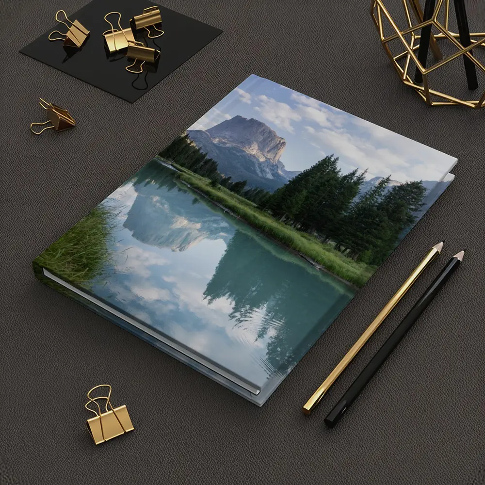 Rocky Mountain Lake Forest Reflection Landscape – Notebooks