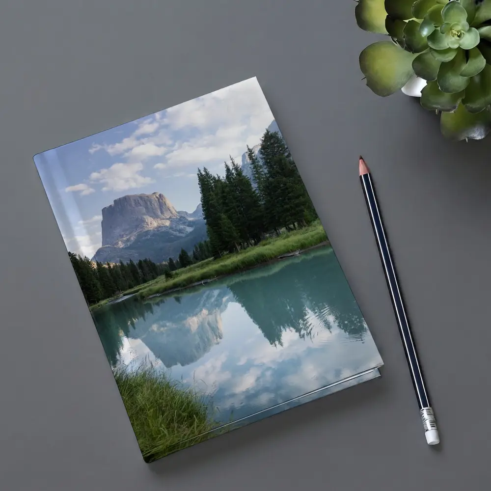 Rocky Mountain Lake Forest Reflection Landscape – Notebooks