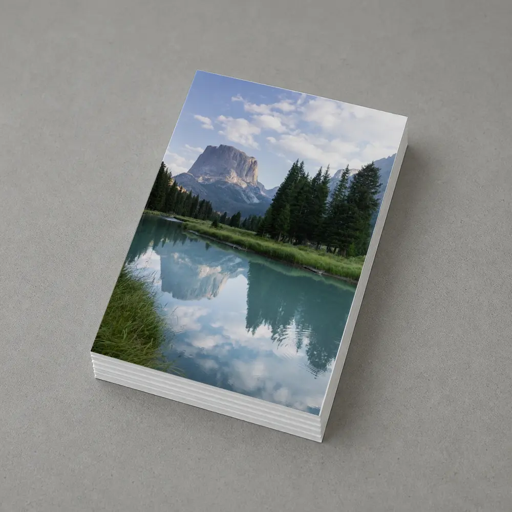 Rocky Mountain Lake Forest Reflection Landscape – Postcards