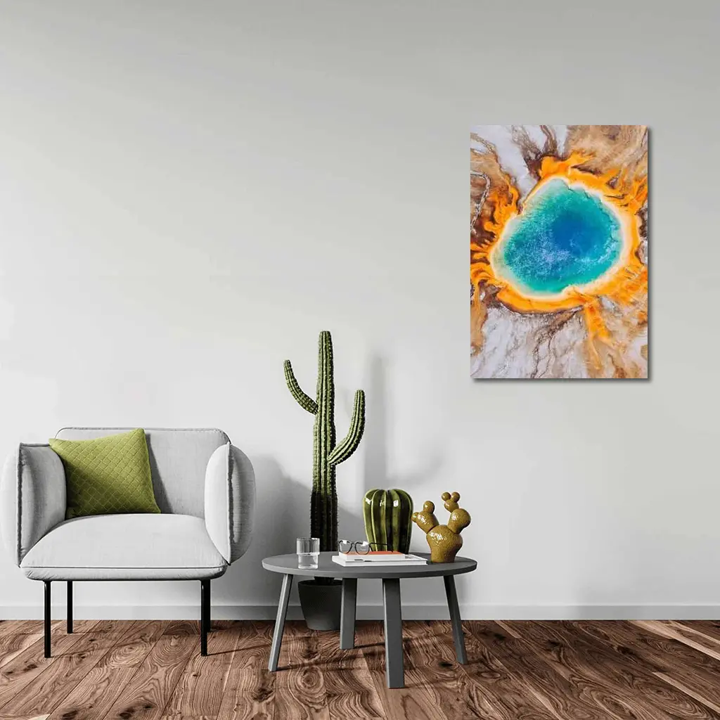 Grand Prismatic Spring Aerial Yellowstone View – Wall Art