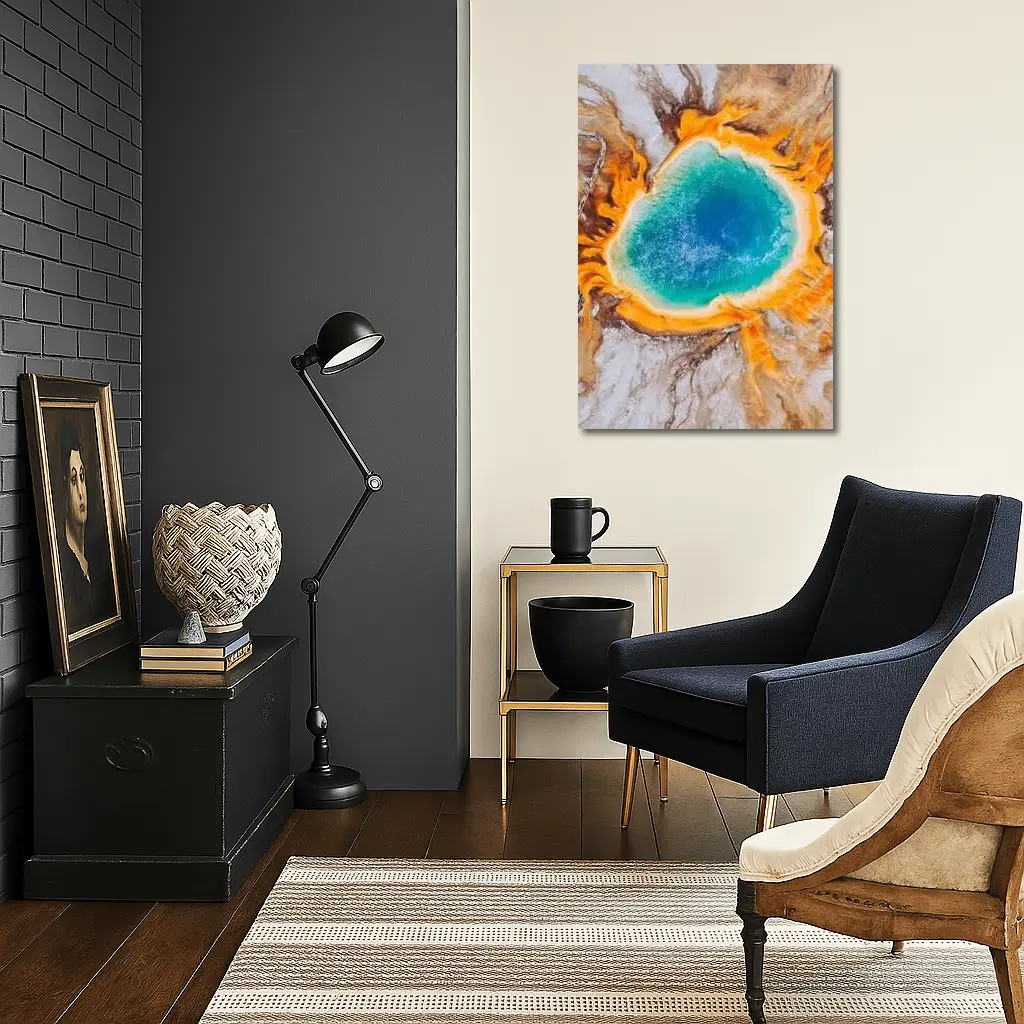 Grand Prismatic Spring Aerial Yellowstone View – Wall Art