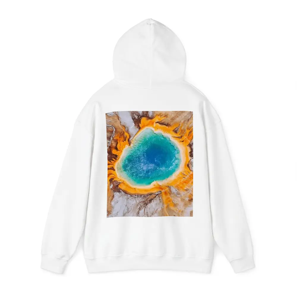Grand Prismatic Spring Aerial Yellowstone View – Hoodies