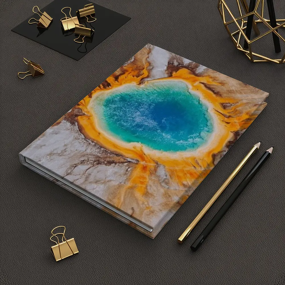 Grand Prismatic Spring Aerial Yellowstone View – Notebooks