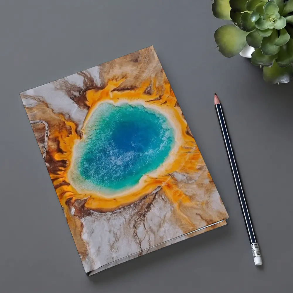 Grand Prismatic Spring Aerial Yellowstone View – Notebooks