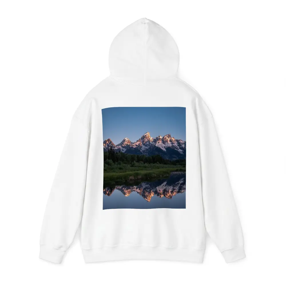 Grand Teton Mountains Reflected In Still River – Hoodies