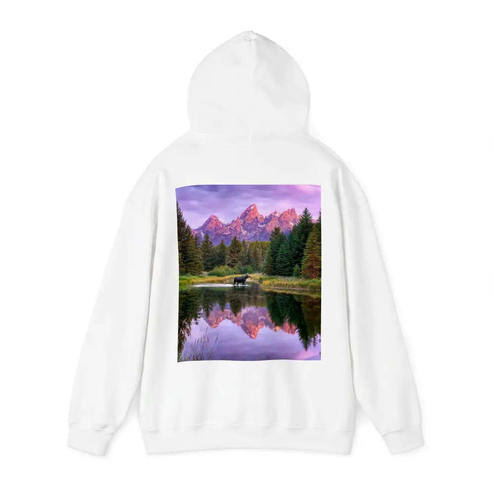 Moose Crossing River Grand Teton Mountains – Hoodies