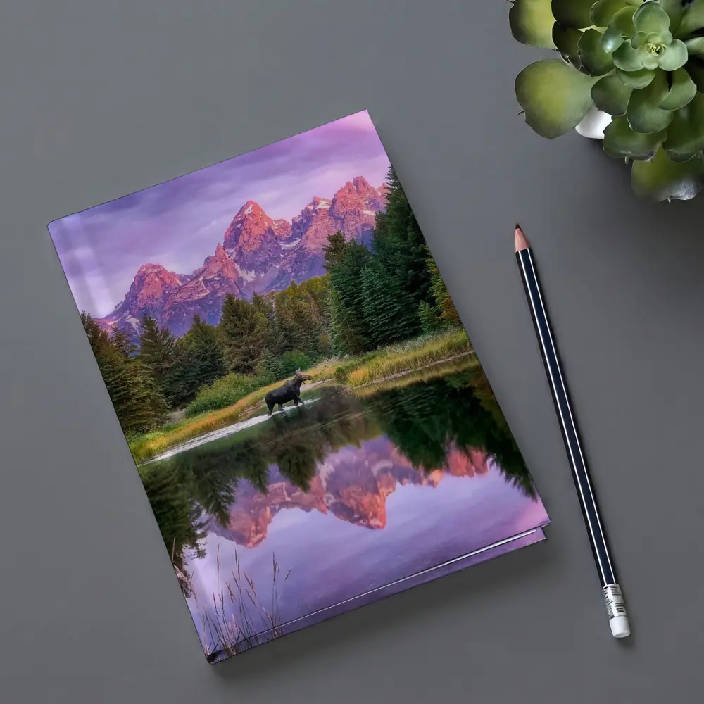 Moose Crossing River Grand Teton Mountains – Notebooks
