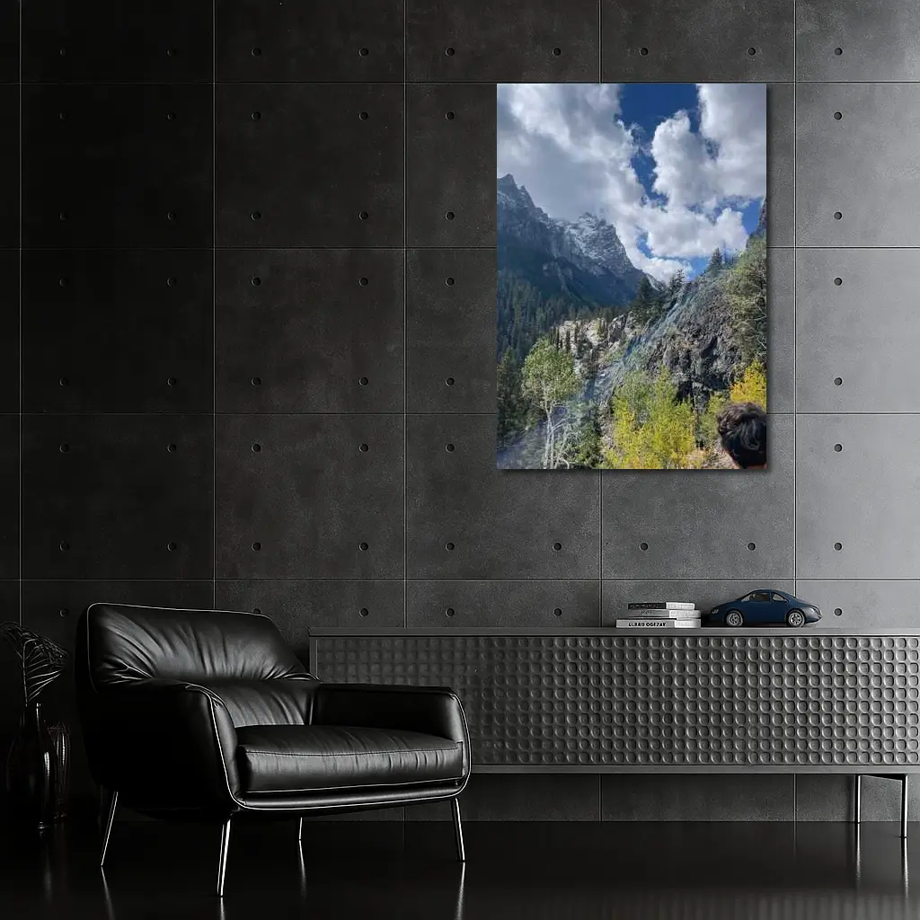 Rocky Mountain Canyon Forest Autumn Landscape – Wall Art