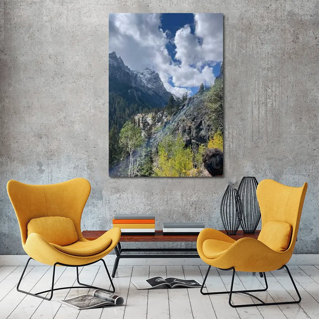 Rocky Mountain Canyon Forest Autumn Landscape – Wall Art