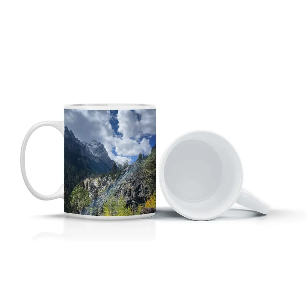 Rocky Mountain Canyon Forest Autumn Landscape – Mugs