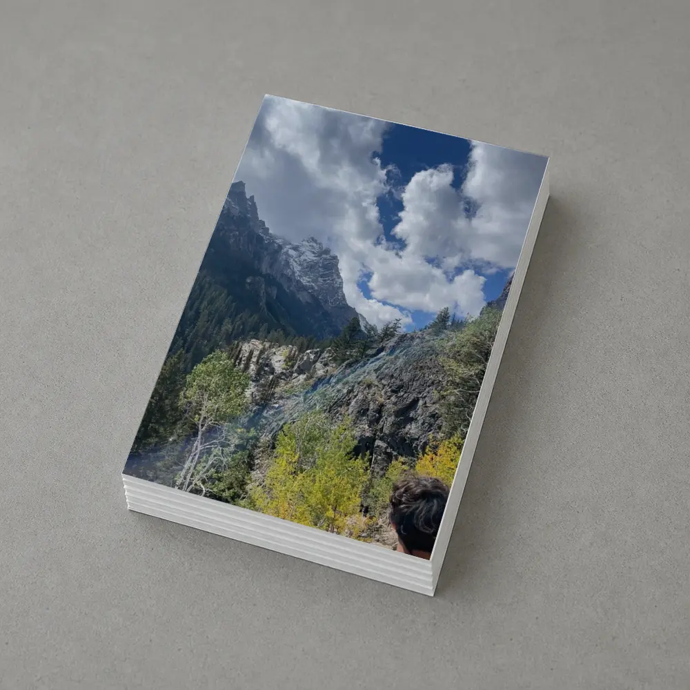 Rocky Mountain Canyon Forest Autumn Landscape – Postcards