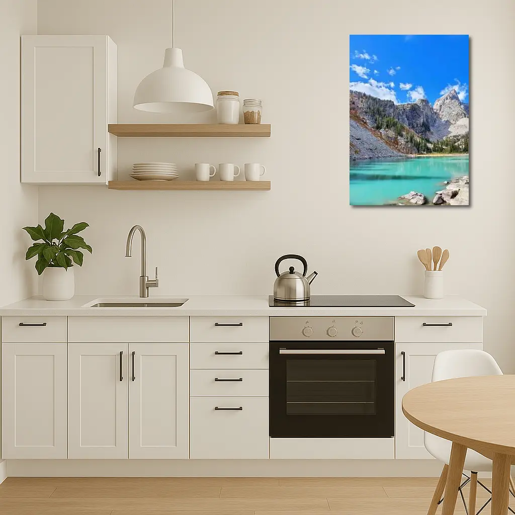 Turquoise Alpine Lake Rocky Mountain Peaks – Wall Art